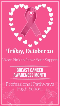 Breast Cancer Awareness Day, Wear Pink to School